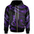 Chuuk Polynesian Zip Hoodie Polynesian Tattoo Purple Version Unisex Purple - Polynesian Pride