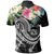 Polynesian Hawaii Polo Summer Plumeria (Black) - Polynesian Pride