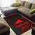 Tokelau Polynesian Area Rug - Red Tribal Wave - Polynesian Pride