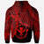 Polynesian Hawaii Zip up Hoodie Tribal Wave Tattoo Red - Polynesian Pride