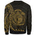 Nauru Sweatshirt - Polynesian Pattern Style Gold Color - Polynesian Pride