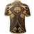 Fsm Custom Polo Shirt Gold Seal with Polynesian Tattoo - Polynesian Pride