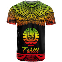 Tahiti Polynesian Custom T Shirt Tahiti Pride Reggae Version - Polynesian Pride