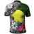 Palau Polo Shirt Turtle Plumeria Banana Leaf - Polynesian Pride