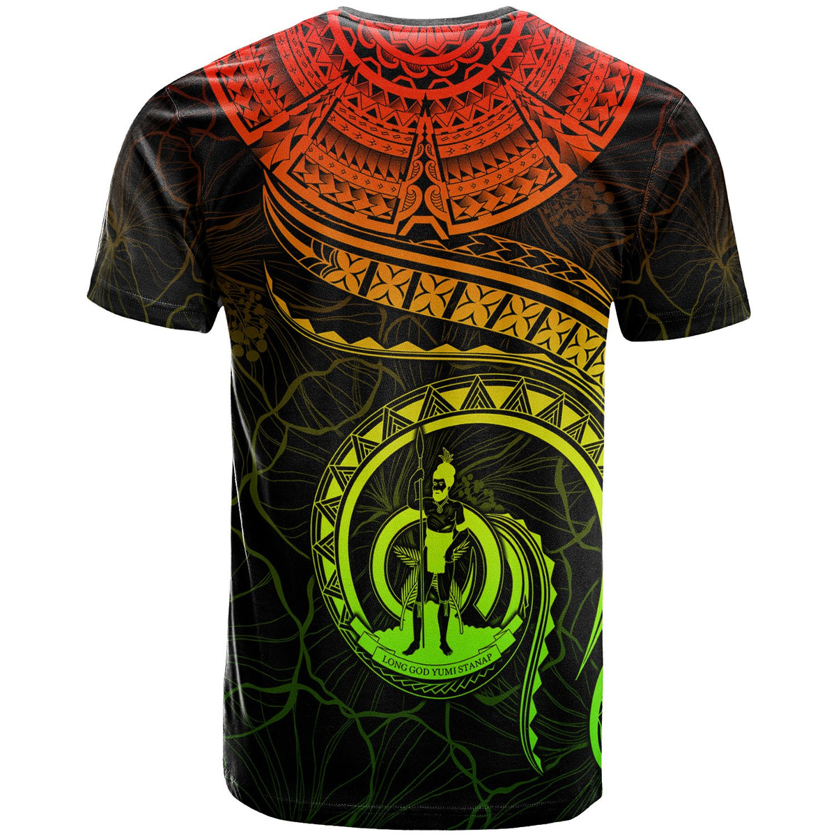 Vanuatu Polynesian Custom T Shirt Vanuatuan Waves (Reggae) - Polynesian Pride