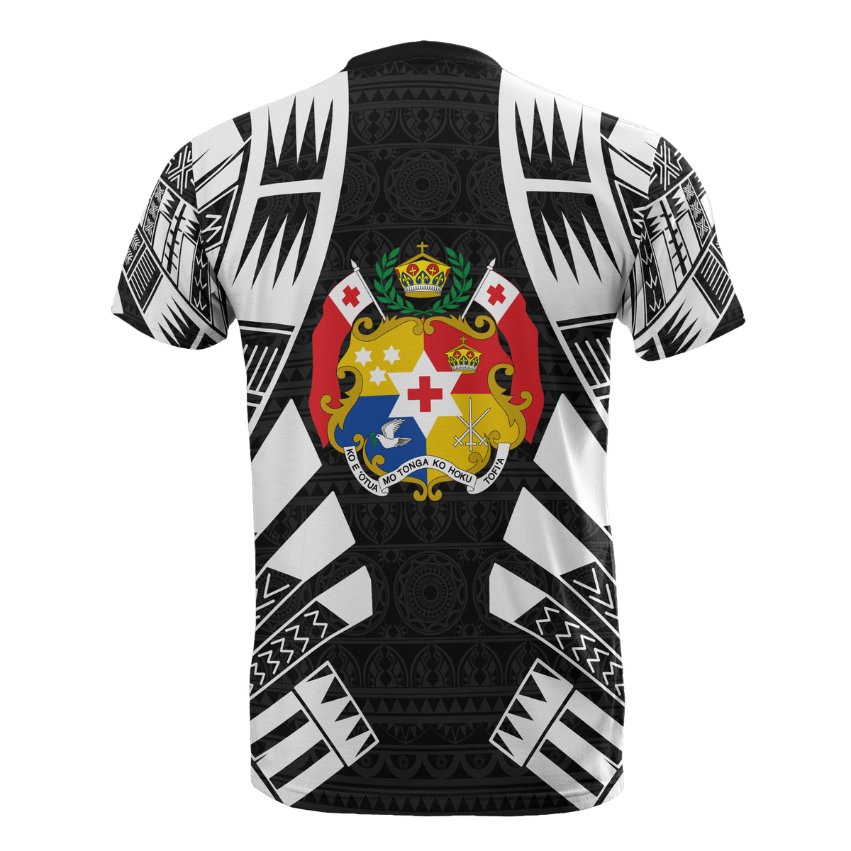 Tonga T Shirt Tonga Coat of Arms Polynesian Tattoo Style - Polynesian Pride
