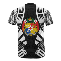 Tonga T Shirt Tonga Coat of Arms Polynesian Tattoo Style - Polynesian Pride