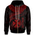 Wallis and Futuna Polynesian Zip up Hoodie Wallis and Futuna Waves (Red) Unisex Red - Polynesian Pride