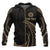 American Samoa Polynesian Custom Zip up Hoodie Gold Tribal Wave Unisex Black - Polynesian Pride