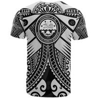 Fsm Custom T Shirt White Seal with Polynesian Tattoo - Polynesian Pride