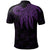 American Samoa Custom Polo Shirt Polynesian Wings (Purple) - Polynesian Pride