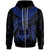 Guam Polynesian Zip up Hoodie Guam Waves (Blue) Unisex Blue - Polynesian Pride