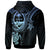 Guam Custom Hoodie Blue Turtle - Polynesian Pride