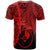 Yap Micronesia T Shirt Tribal Wave Tattoo Red - Polynesian Pride