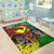 Australia Aboriginal Kangaroo Combine New Zealand Maori Kiwi Bird Area Rug - LT2 - Polynesian Pride