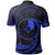 Yap Micronesia Polo Shirt Blue Tribal Wave - Polynesian Pride