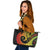 Samoa Leather Tote Bag - Samoa Polynesian Decorative Patterns - Polynesian Pride