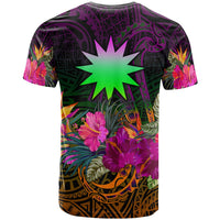 Nauru T Shirt Summer Hibiscus - Polynesian Pride