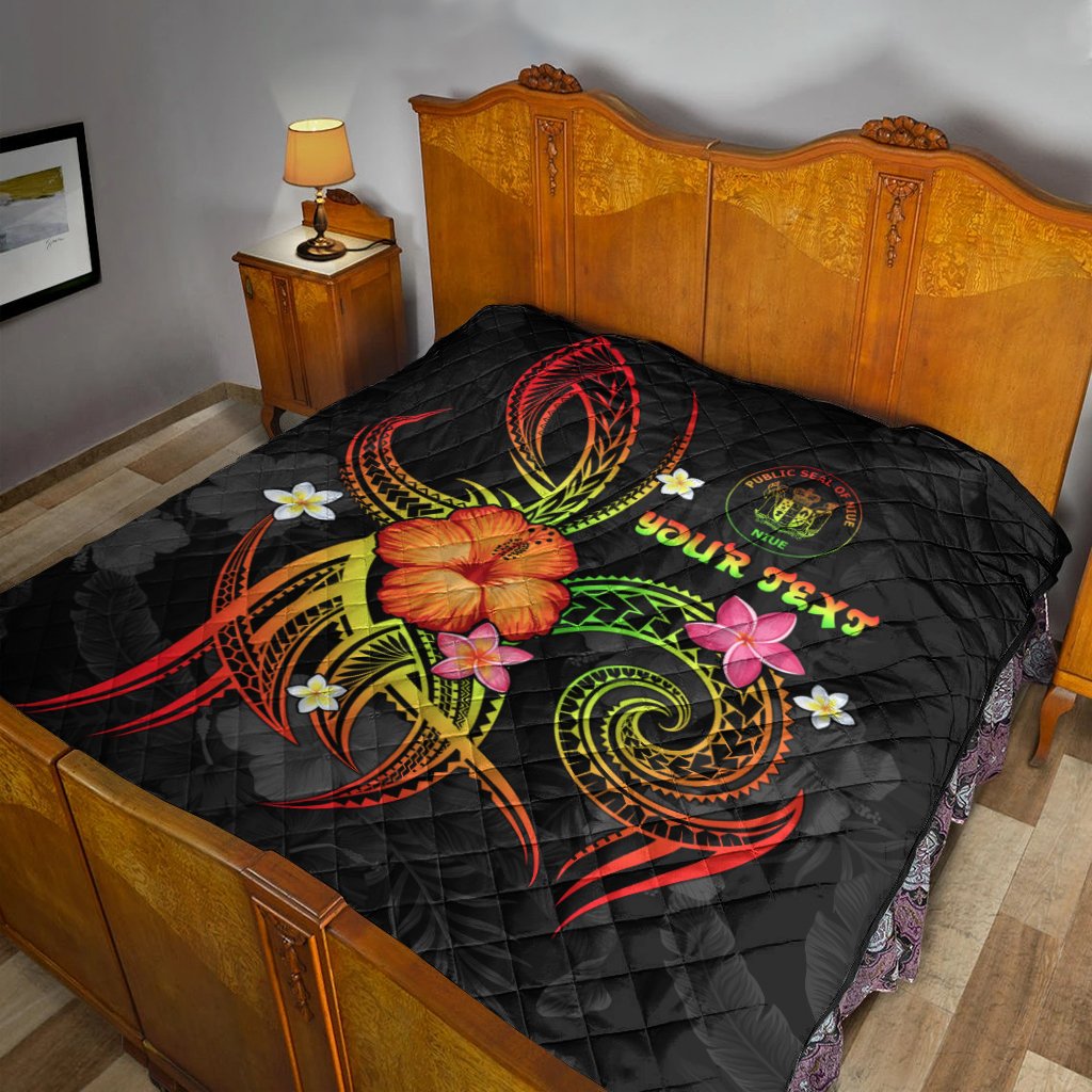 Niue Polynesian Personalised Premium Quilt - Legend of Niue (Reggae) - Polynesian Pride