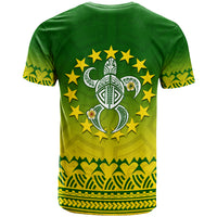 Cook Islands Turtle With Tribal T Shirt LT12 - Polynesian Pride