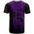 Tuvalu Polynesian Custom T Shirt Tuvaluan Waves (Purple) - Polynesian Pride