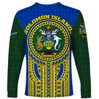Solomon Islands Independence Anniversary 44th Years Long Sleeve Shirt - LT12 - Polynesian Pride