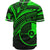 Yap State Baseball Shirt - Green Color Cross Style - Polynesian Pride