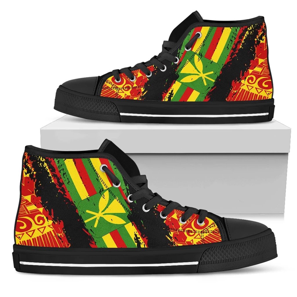 Kanaka Map High Top Shoe - Nora Style - Polynesian Pride