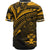 Solomon Islands Baseball Shirt - Gold Color Cross Style - Polynesian Pride