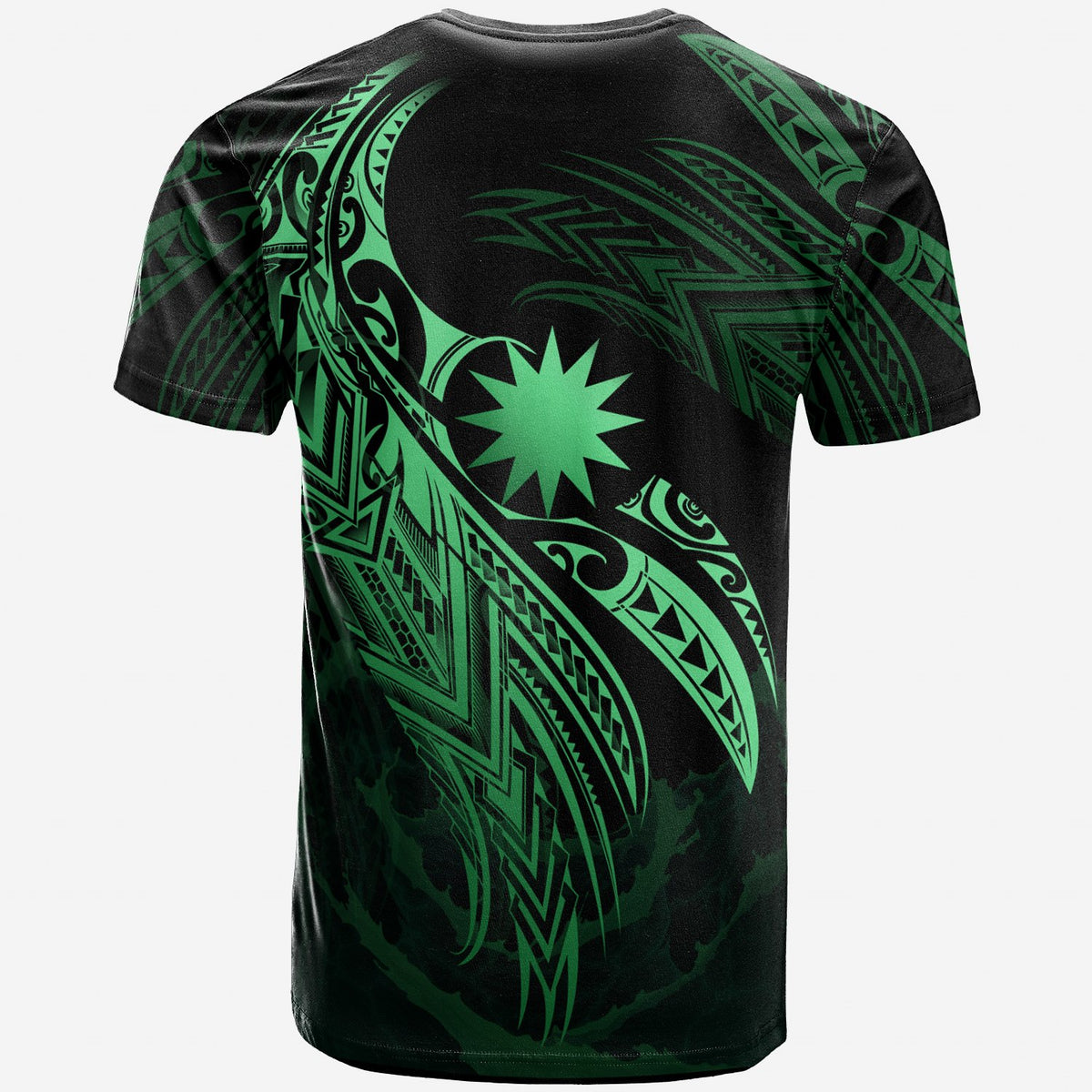 Nauru Polynesian T Shirt Nauru Legend Green Version - Polynesian Pride