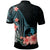 Yap Polo Shirt Turquoise Polynesian Hibiscus Pattern Style - Polynesian Pride