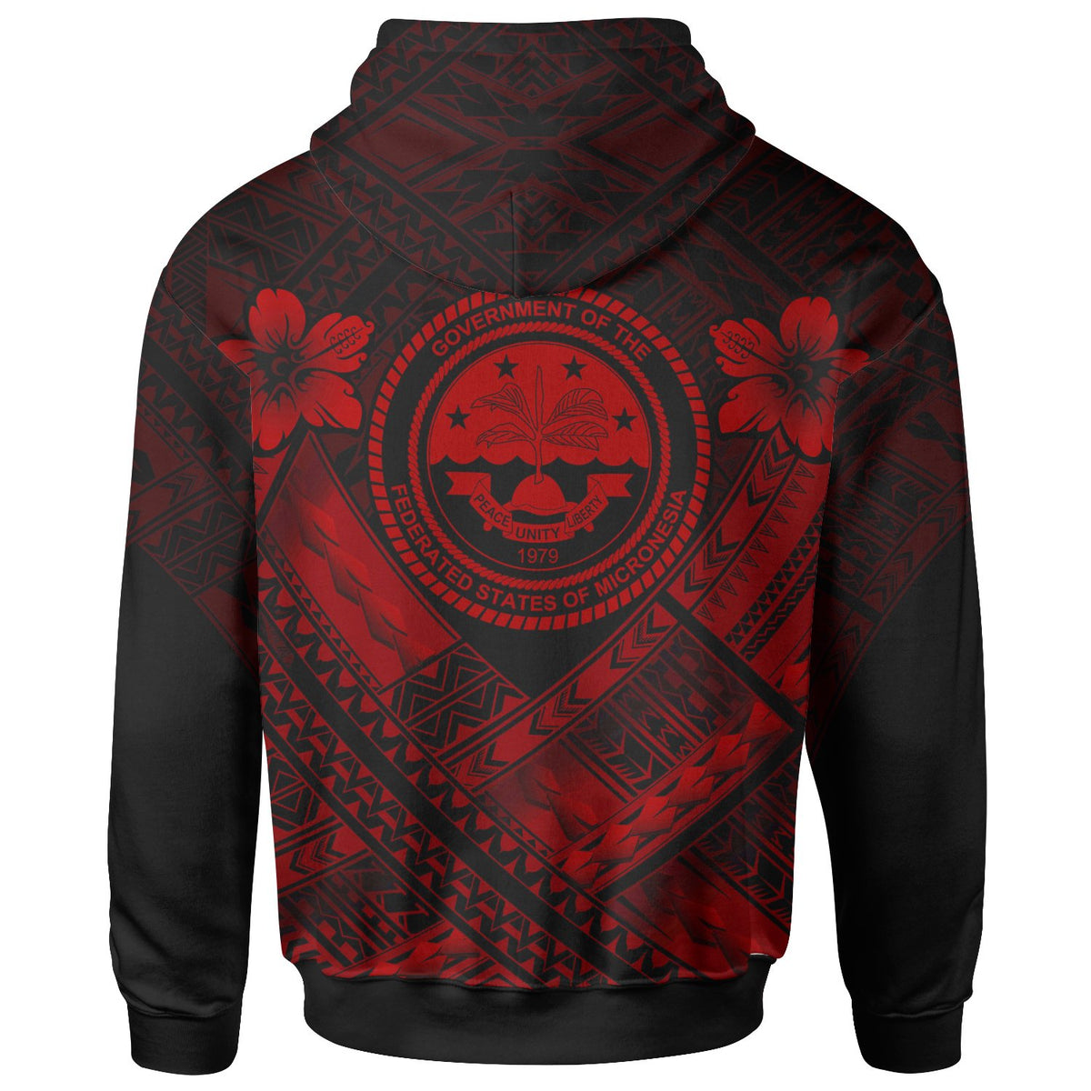 Federated States of Micronesia Polynesian Hoodie Federated States of Micronesia Red Seal Camisole Hibiscus Style - Polynesian Pride