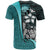 Federated States of Micronesia Custom T Shirt Turquoise Turtle with Hook - Polynesian Pride