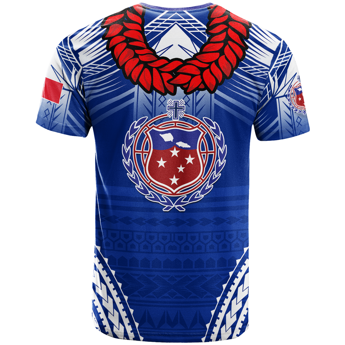 Toa Samoa Rugby Ula Fala Art T Shirt LT12 - Polynesian Pride