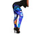 Polynesian Hawaii Women's Leggings - Kanaka Maoli Humpback Whale with Tropical Flowers (Blue) Blue - Polynesian Pride