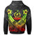 Vanuatu Polynesian Zip up Hoodie Vanuatu Reggae Seal Camisole Hibiscus Style - Polynesian Pride