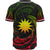 Nauru Polynesian Baseball Shirt - Reggae Tribal Wave - Polynesian Pride