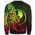 Yap Sweatshirt - Custom Personalised Polynesian Pattern Style Reggae Color - Polynesian Pride