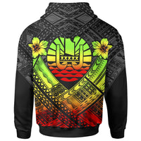 Tahiti Polynesian Hoodie Tahiti Reggae Seal Camisole Hibiscus Style - Polynesian Pride