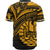 Tahiti Baseball Shirt - Gold Color Cross Style - Polynesian Pride