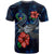 Pohnpei Polynesian T Shirt Blue Turtle Hibiscus - Polynesian Pride