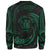 Niue Polynesian Sweater - Green Tribal Wave - Polynesian Pride