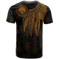 Federated States of Micronesia T Shirt Polynesian Wings (Golden) - Polynesian Pride
