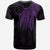 Cook Islands Custom T Shirt Polynesian Wings (Purple) - Polynesian Pride