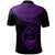 Guam Polynesian Polo Shirt Guam Waves (Purple) - Polynesian Pride