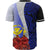 Hawaii Kanaka Maoli Polynesian Custom Personalised Baseball Shirt - Coat Of Arm With Hibiscus Blue - Polynesian Pride