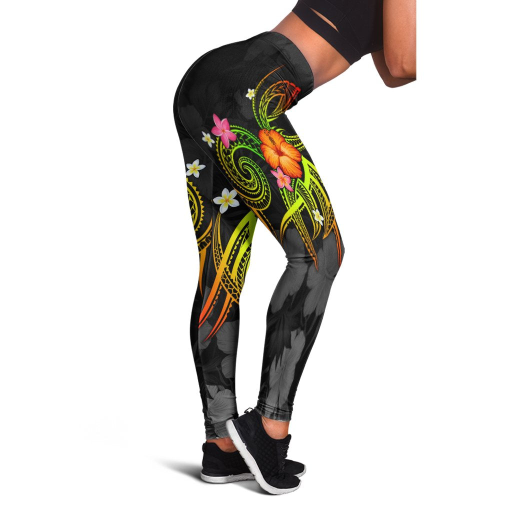 Vanuatu Polynesian Leggings - Legend of Vanuatu (Reggae) Reggae - Polynesian Pride