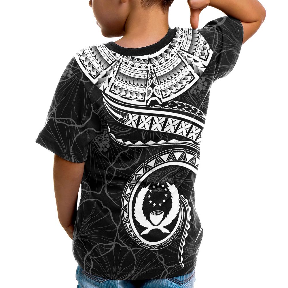 Pohnpei Polynesian Custom T Shirt Pohnpei Waves (White) - Polynesian Pride