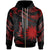 Nauru Polynesian Zip Hoodie Polynesian Tattoo Red Version Unisex Red - Polynesian Pride