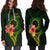 Cook Islands Polynesian Hoodie Dress - Floral With Seal Flag Color - Polynesian Pride